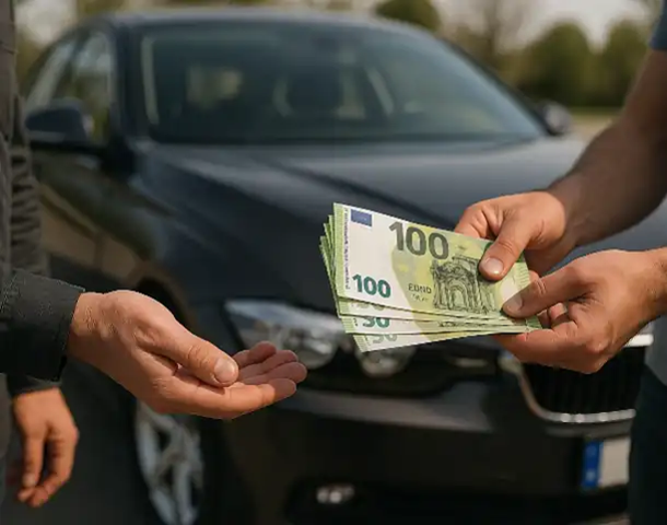 Ein erfolgreicher Barkauf beim Autoankauf in Mannheim, der eine faire und sofortige Auszahlung garantiert.